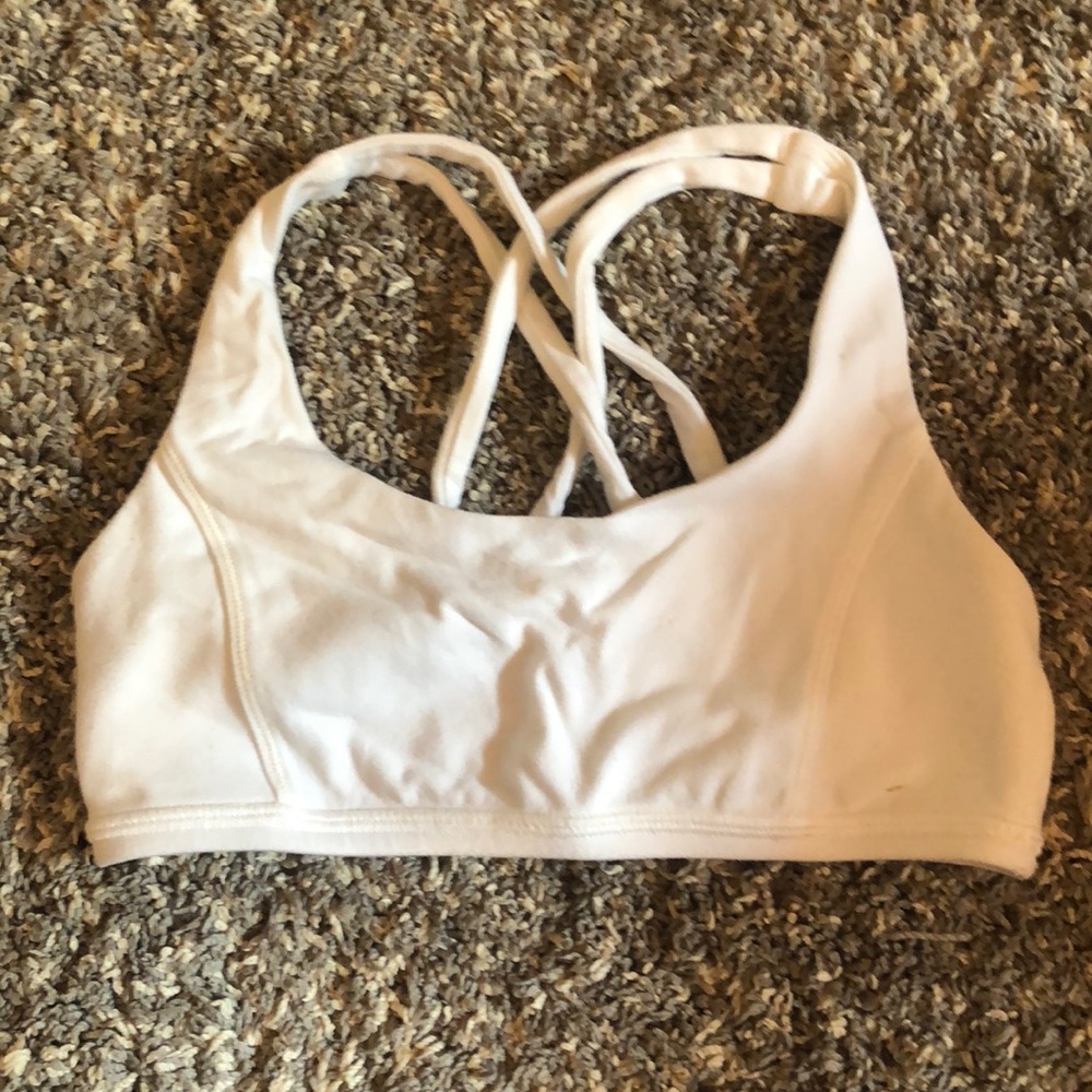 Ivivva girls white training/sports bra